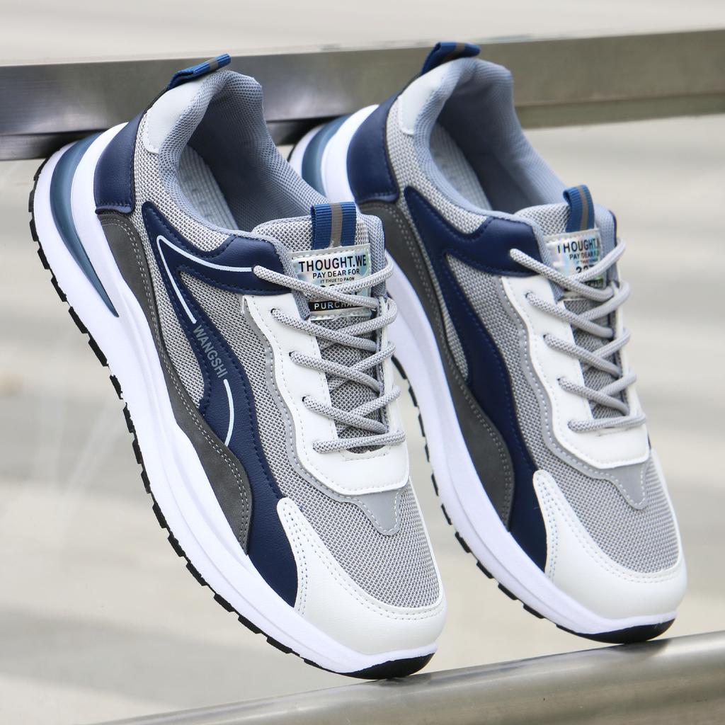 Summer All-match Men's Running Sneakers Breathable Non-slip Damping Casual Sports Shoes Outdoor Soft Vulcanized Shoes Zapatillas