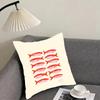Cute Coastal Charm SardineS INS Cushion Cover Pillowcase Ultra Soft Skin Friendly Fabric Cloud Like Comfort Concealed Zipper