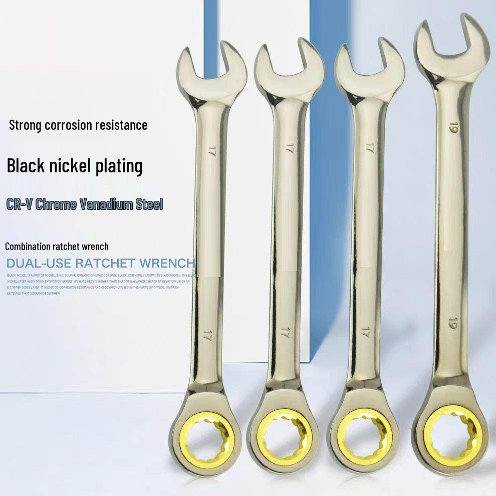 

Dual-Use Quick Ratchet Open-End Wrench Set for Automotive and Household Repair.