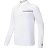 2023 Winter New Knitted Long Sleeve Polo Shirt Golf Sports Sun Protection Top Men Tops Jade-White A11M345201F-WT