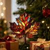 2D Flat Acrylic Maple Leaf Hanging Ornament, Fall Decor for Home Window, Wall and Door