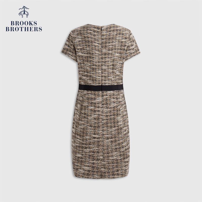 Женское твидовое платье с завышенной талией Brooks Brothers M