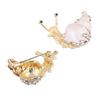 Animal Alloy Snail Brooch With Electroplated Finish For Women Fashion Accessory