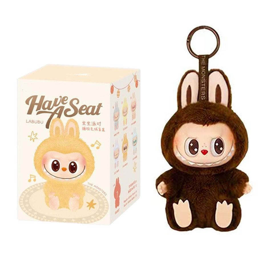 

2025 Новый Высококачественный Милый Labubu The Monsters Box Toys Cardiac Macarone Kawai Guess Bag Figure Model Bag Подарочный