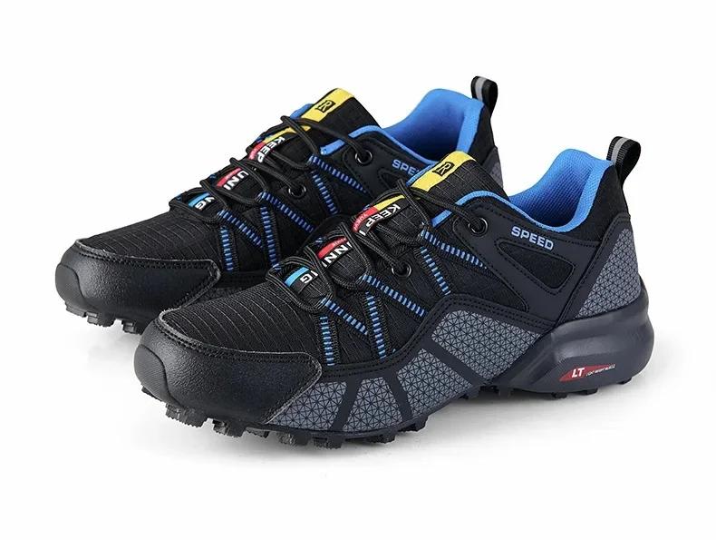 Spring Summer Thick Bottom Hiking Sneakers Casual Outdoor Work Shoes Lightweight Men's Single Shoe Thick Bottom Sports Shoess