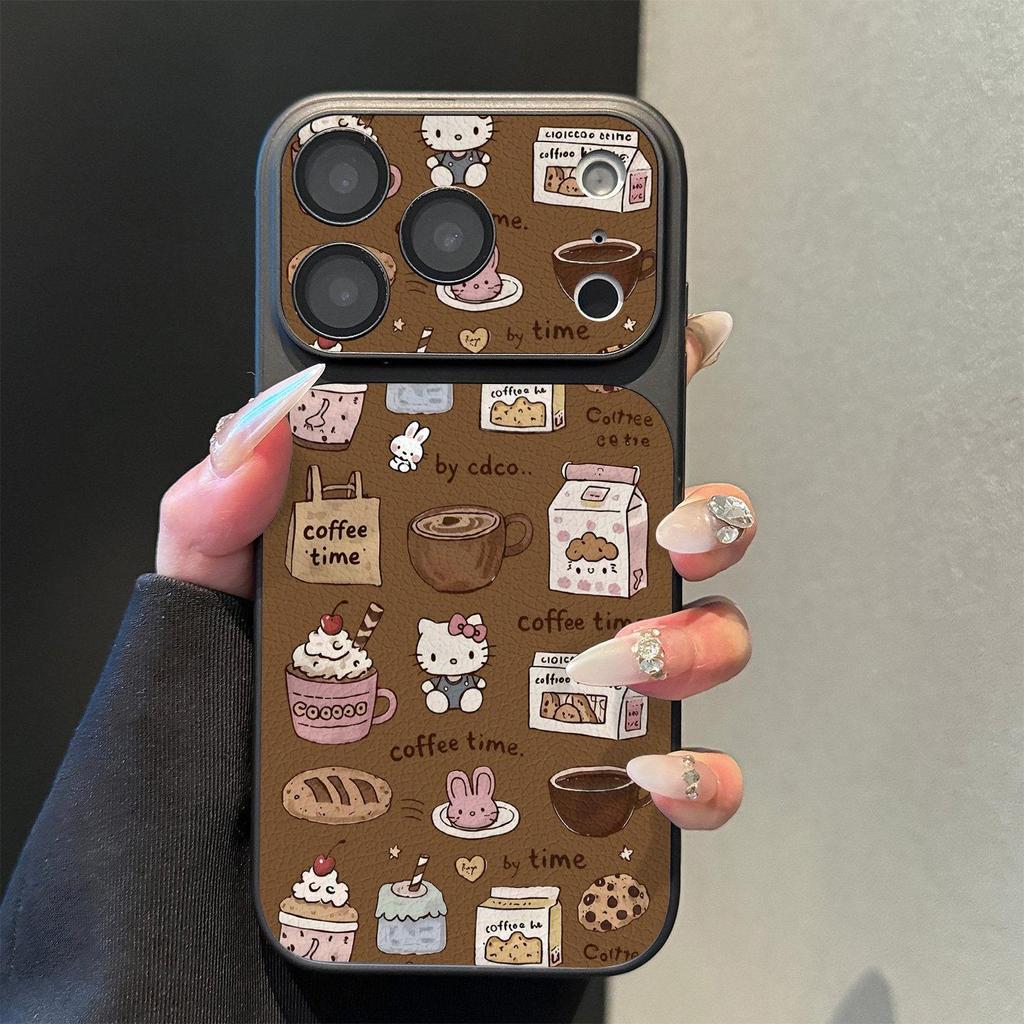 Milk Kitty Compatible Anti-Fall Phone Case for Apple 14/15/16 Pro/Max, High-End Protection
