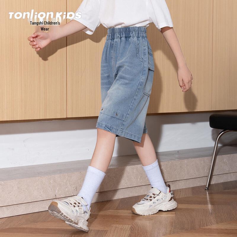Tangent Boys 2026 Summer Loose Fit Denim Shorts 150