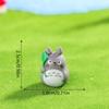 3Pcs/Bag Cute Mini Totoro Doll Resin Car Ornaments Micro Landscape Figurines Diy Accessories Home Decor Dollhouse Toy Kids Gifts