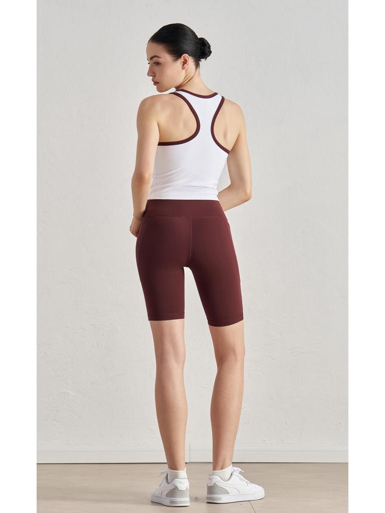 Biustonosz sportowy Nude Feeling Color Block Stitch - Damski oddychający biustonosz do jogi i pilatesu
