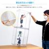 Hachibanya Figure Display UV Transparent Display Case with Magnetic Easy Wide x 25cm Deep x 40cm Clear Case, Protection, Door, Stackable, Assembly,