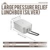 Campingmoon Durable Pressure Relief Camping Lunch Box Alumina Camping Cookware Metal Food Container with Handle