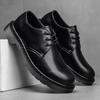 Fashion High Quality New Men's Oxford Shoes Wear-resistant Lace Up Style British Men's Trendy Shoes Outdoor Hiking Travel Shoes