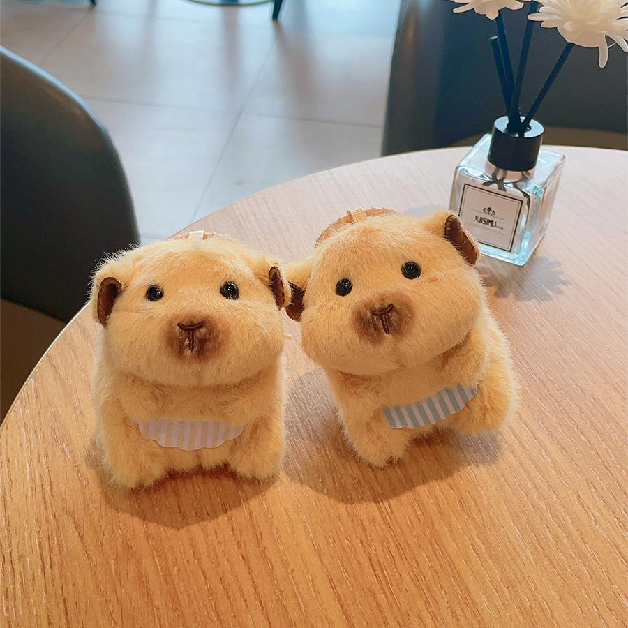 Cartoon Apron Hamster Doll Dutch Pig Guinea Pig Doll Bag Cute Doll Hanging Ornament Grab Machine Doll Gift
