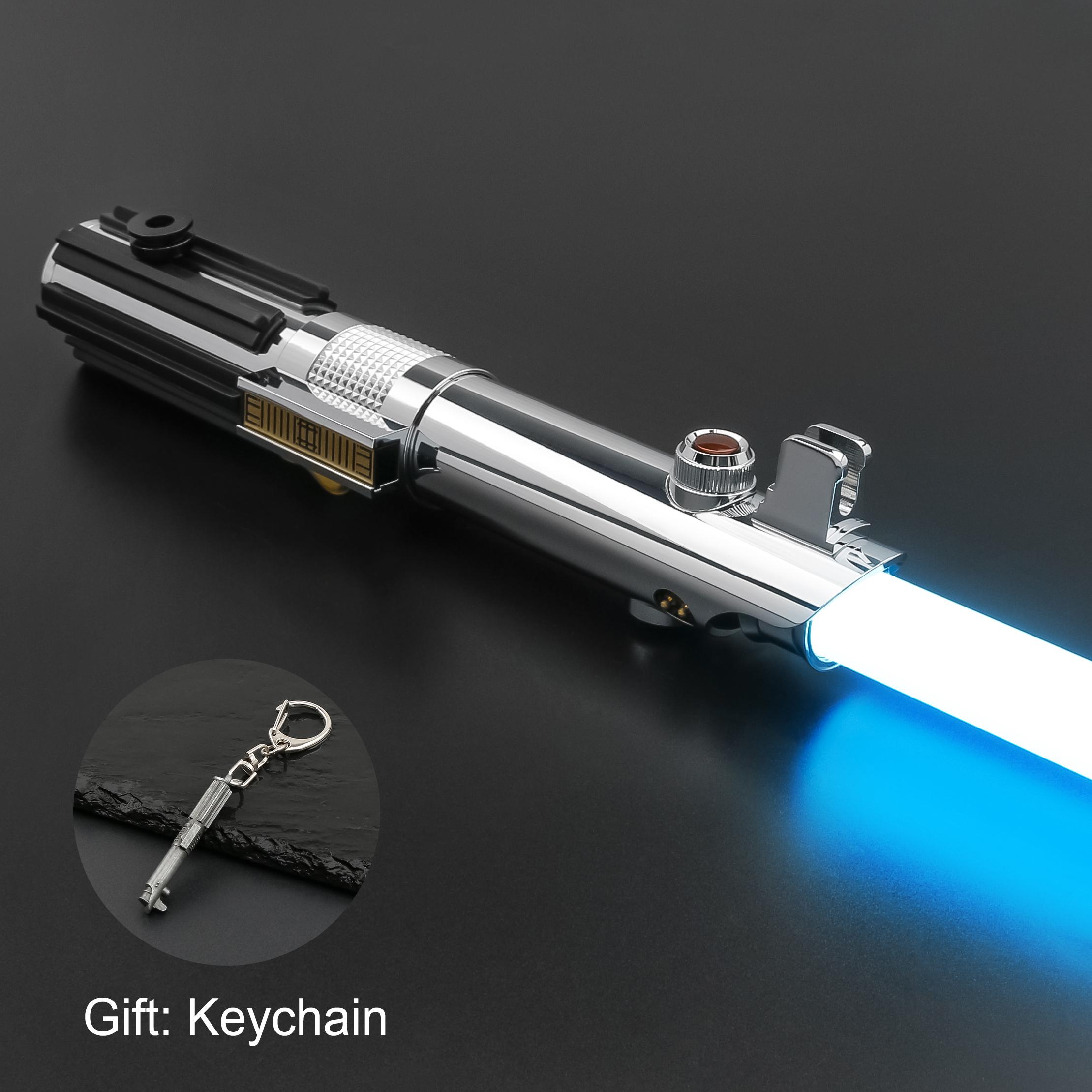 Sabie laser Anakin Proffie 2.2 Placă de sunet Swing lin Mâner metalic Cu bandă LED Lamă Card SD Replica Skywalker Jucării Cosplay Premium RGB black