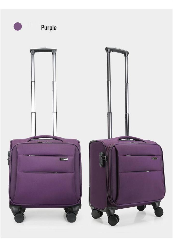 18" Carry-On Suitcase with Universal Wheels, Business Password Case, Lightweight 16", 14", 20" Travel Suitcase, Compatible with Spring Airlines
