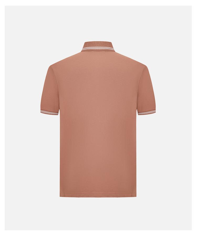 [Skin Friendly, Comfortable, Fashionable, Color Blocking] Spring and Summer Clean, Simple, Versatile Men's Short Sleeved Polo Shirt for Commuting