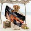 Full Moon Soccer Player Beach Towel Soft Durable Quick-Dry Comfortable Lightweight