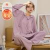 2025 Women's Cartoon Pullover Pajama Set - Long Sleeve, Round Neck, Autumn/Winter, Suitable for Home or Casual Wear