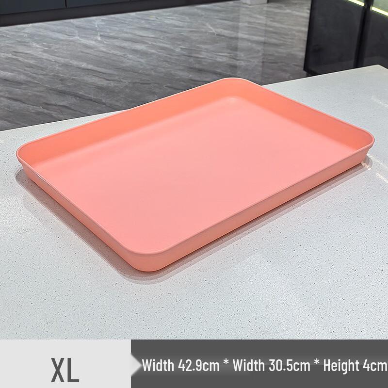 ZISIZ Rectangular Deep Plastic Serving Tray