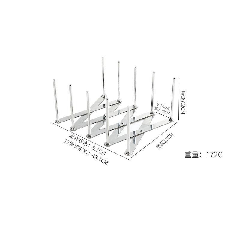 

1 шт. подставка для крышки кастрюли органайзер для крышки кастрюли выдвижная складная полка из нержавеющей стали держатель для тарелок хранение посуды кухонные гаджеты
