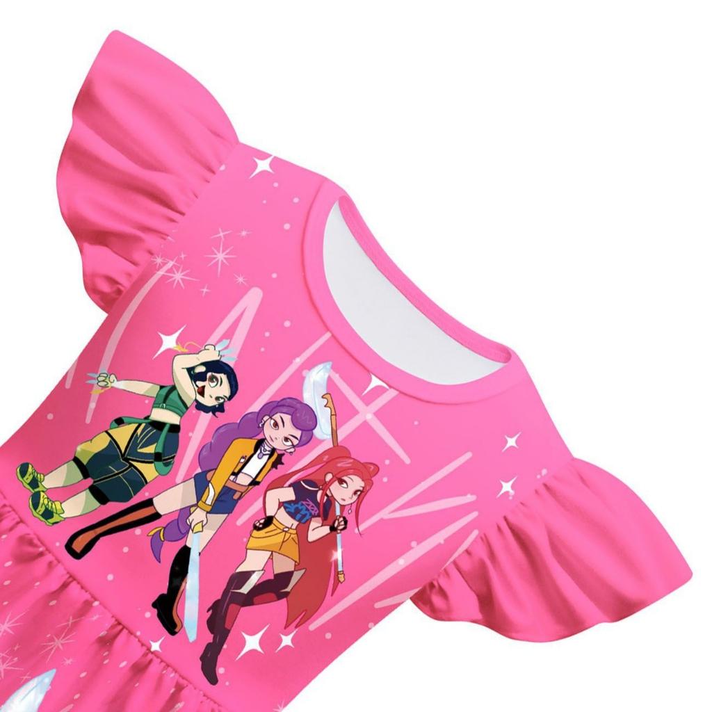 Girls Witch  Girls Flying Sleeves Children's Dress Children's A-line Skirt