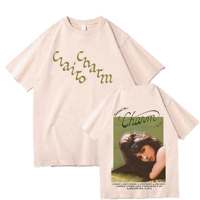 Clairo Charm Cotton T-shirts HipHop Unisex Tees Popular Music Fans Gift Clothing Summer Short Sleeve T Shirt