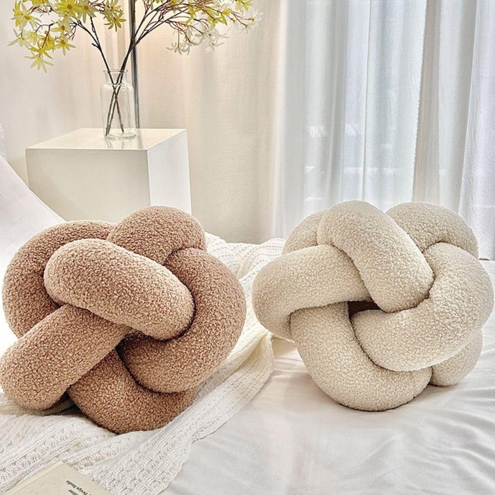 Hautfreundliches geknotetes Kissen als Wurfkissen Moderner Stil Lendenstützkissen Wohnzimmer