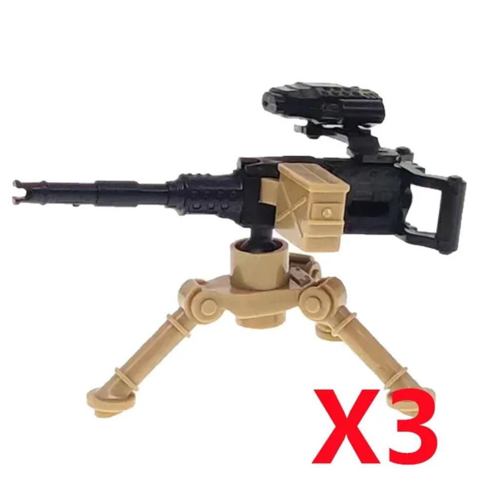 Vojenský MOC Stavebnice zbraní Těžký kulomet Gatling M19 NSV Figurky Dělostřelectvo Odminovací Pistole Kulka Hračka Dárek K013