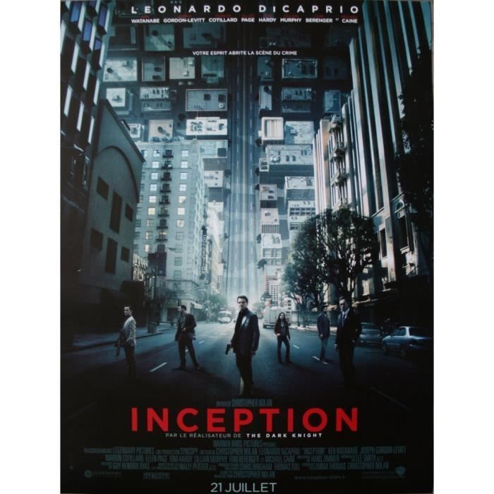 

INCEPTION Affiche Cinéma Originale Roulée Petit format 53x40cm Christopher Nolan