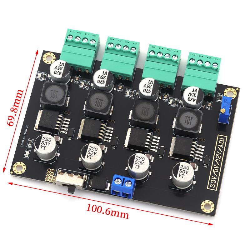 Stlxy LM-2596 Multi-Circuit Switching Power Supplies Module 3.3V 5V 12V ADJ Adjustable Voltage Output Power Modules LM2596