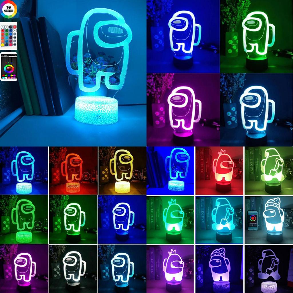 Impostor Light Night 3d Illusion Led Bedside Lamp Xmas Gift Decor Home