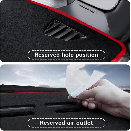 Fit for VW Touareg 2003-2010,Car Dashboard Cover,Black Dash Mat Dashboard Cover,Anti-Slip Dash Pad Protective Cover