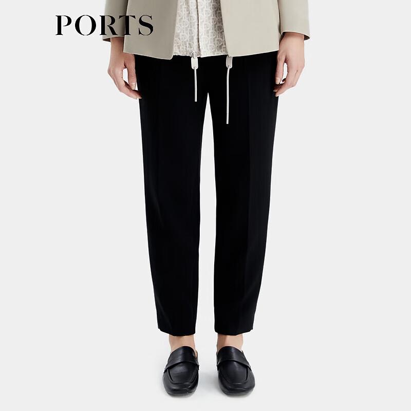 PORTS Women's Black Stretchy Skinny Commuter Pants