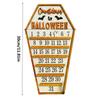 A03F-31 Days Happy Halloween Coffin Calendar Countdown Calendar + Cutting Three Decoration C