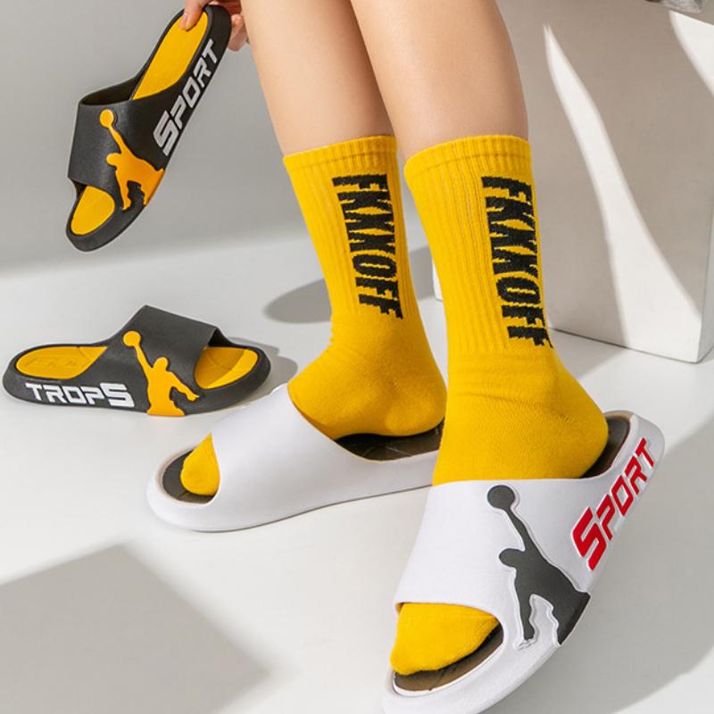 Fashion Men's Slippers New Summer Sports Slippers Outdoor Non-Slip Couples Home Bathroom Sandals and Slippers Ciabatte Uomo Flip Flop 45
