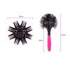 Brosses à cheveux rondes 3D Peigne Démêlage facile Résistant à la chaleur 360 degrés Boule Outils de coiffure