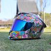 LVS-702 Motorcycle Helmet, Men's and Women's Dual Lens Couple Street Bike Full Helmet, Personality Prone Racing Helmet