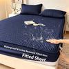 A‑Class Pure Cotton Waterproof Fitted Sheet, Quilted Anti‑Slip Mattress Protector Cover, Urine‑Resistant Dustproof Bed Cover for Mattress