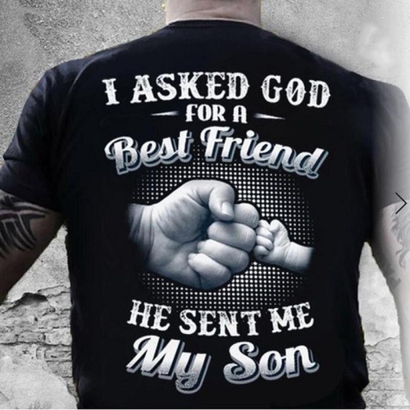 Men's T-shirt ''DADDY '' Letter Graphic Tee Print Short Sleeve Comfy T-shirts Father's Day Gif Oversized Men Clothing Top Summer