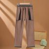 High Quality Woolen Straight Trousers Women Autumn Winter Oversize High Waist Pants Fleece Thicken Warm Casual Pants Female