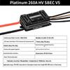 HSKRC Hobbywing Platinum V5 260A HV SBEC Brushless ESC