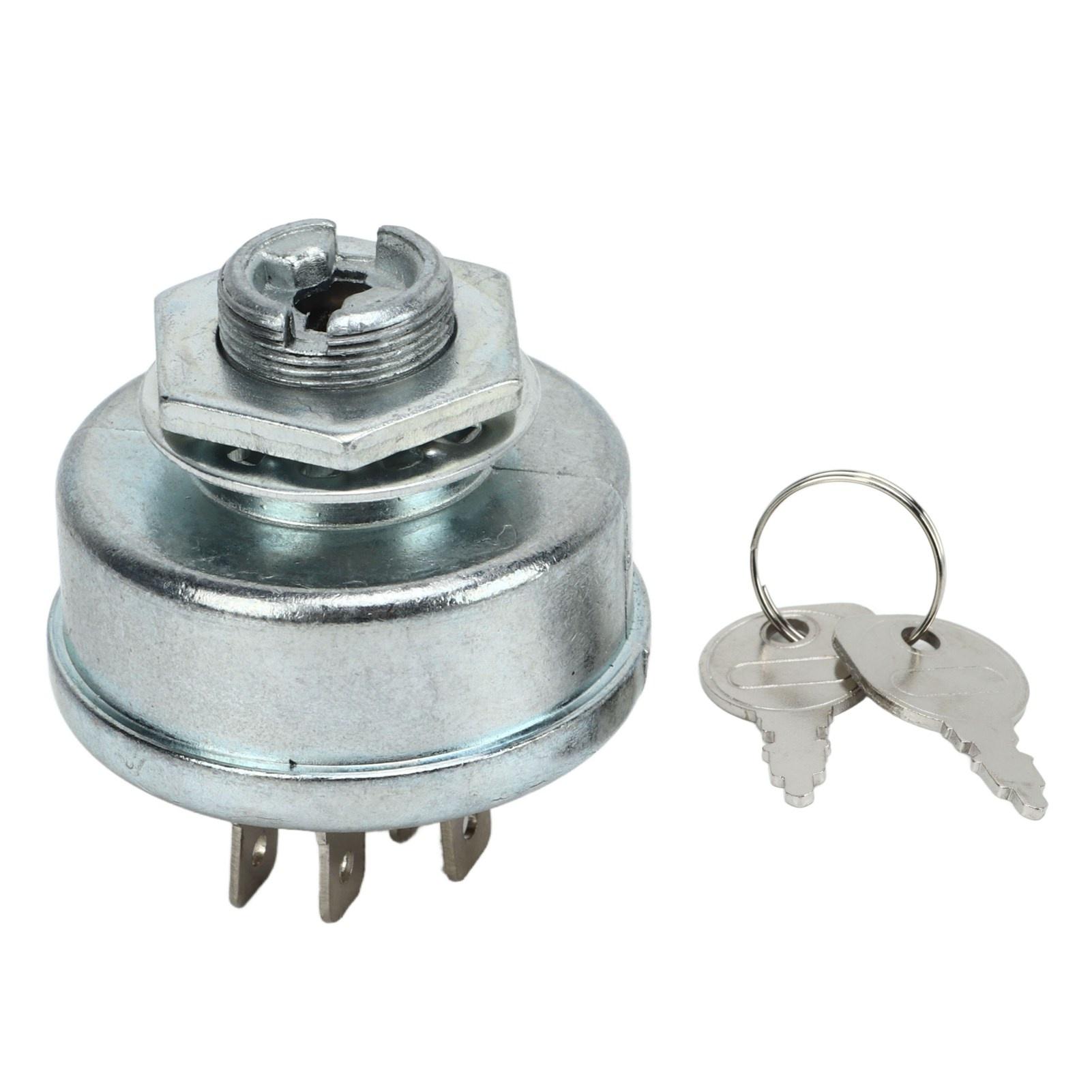 Ignition Starter Switch 365402 Metal Lawn Mower Tractor Circuit System Parts with 2 Keys Replacement for John Deere