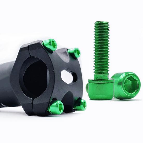 6 Pezzi Viti Manubrio Acciaio Inossidabile Resistente all'Usura Bulloni Attacco Manubrio Accessorio Vite per Mountain Bike