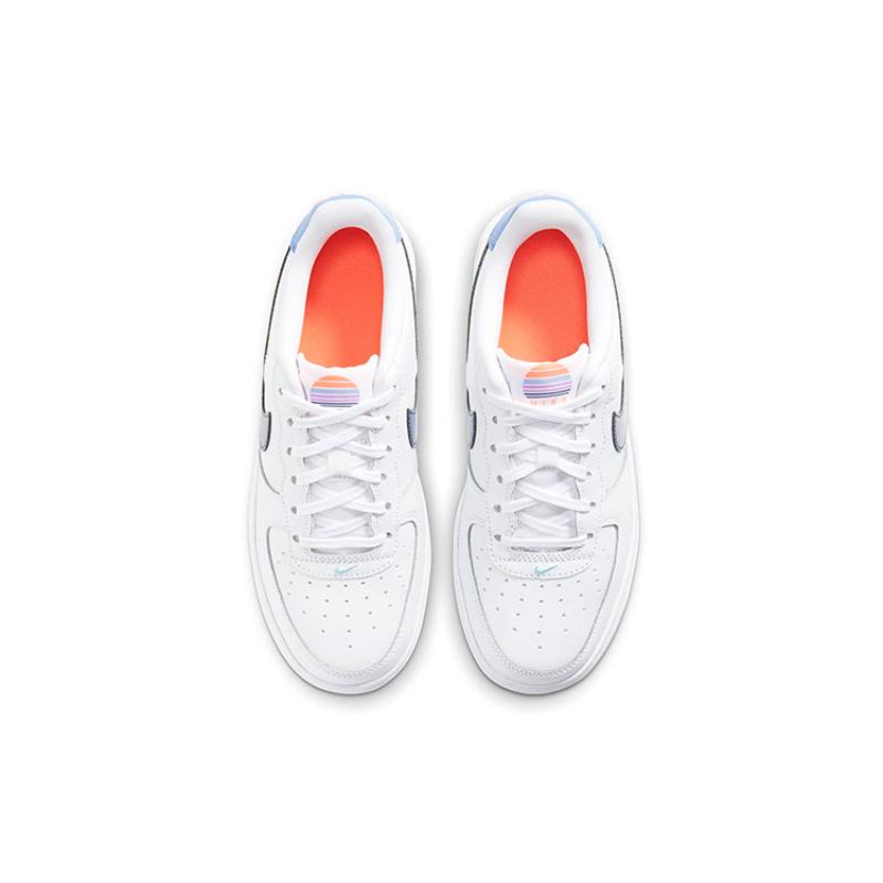 Nike Air Force 1 Low LV8 White Dark Purple GS Sneakers DC8188-100