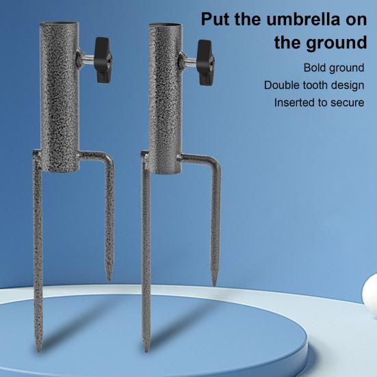 Držák na deštníky na terasu Nastavitelný kůl pro vysoké zatížení Venkovní zahrada Plážový deštník Slunečník Stožár Stožár Stojánek