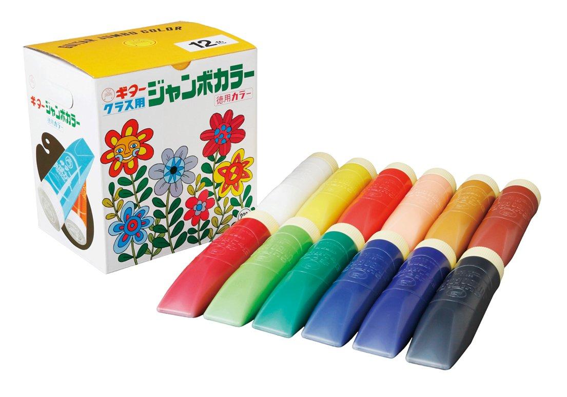 Teranishi Chemical Watercolor Guitar Jumbo 12 Paints, Color, 220ml, Colors, ESJB-12