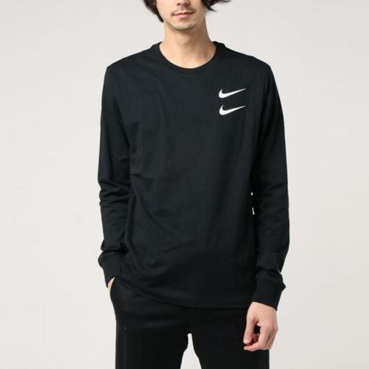 Nike Casual Sport Round Neck Long Sleeve T-Shirt Men Tops Black CK2260-010