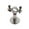 304 Stainless Steel Adjustable Base Pipe Bracket and Clamp for Water/PVC Pipes
