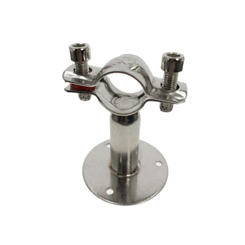 304 Stainless Steel Adjustable Base Pipe Bracket and Clamp for Water/PVC Pipes