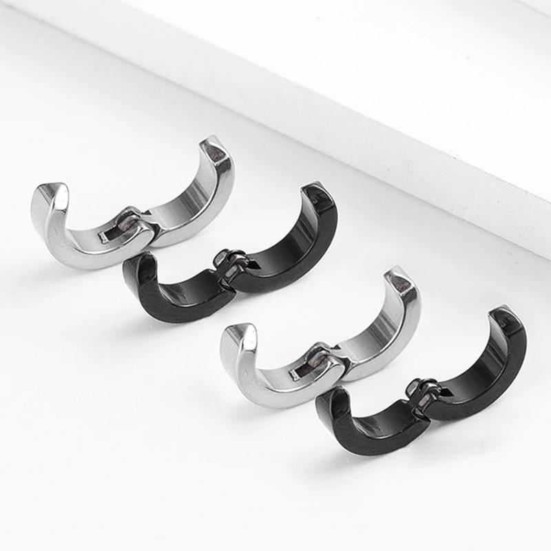 2 stuks Anime Chainsaw Man Yoshida Hirofumi Cosplay Oorclips Oorbellen Dames Heren Punk Zwart Niet Gepiercet Nep Oorring Pop Sieraden